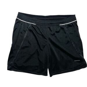Reebok Black PlayDry Moisture Wicking 6" Mesh Running Shorts‎ MEDIUM Activewear